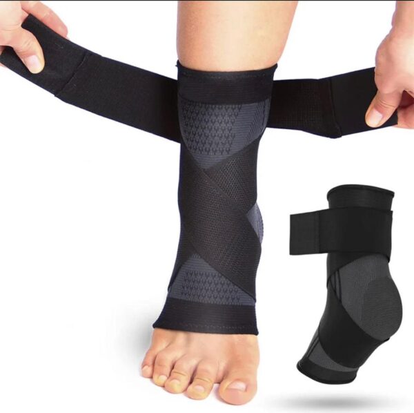 Adjustable Sports Ankle Support Compression Ankle Brace Protector Running Soccer Basketball Gym Ankle Stabilizer Bandage Strap