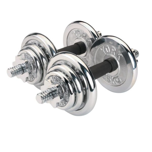 York Fitness adjustable weight dumbbell set 20kg - Image 2